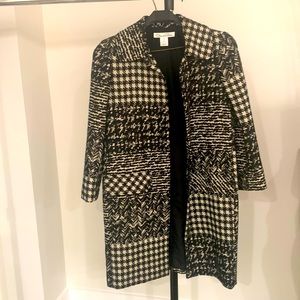 Oscar de la Renta , made in Italy, black and white , light coat